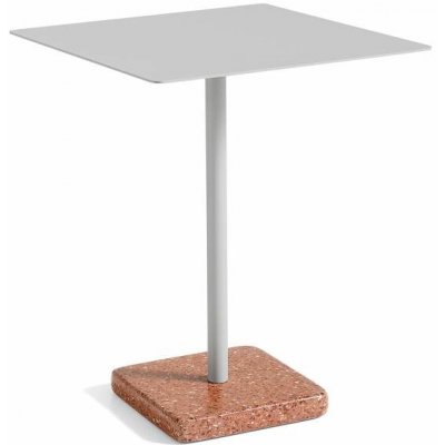 HAY Stůl Terrazzo 60x60, red terrazzo / sky grey