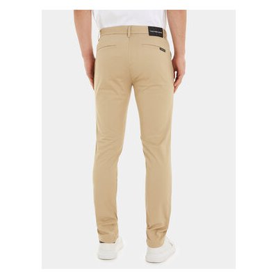 Calvin Klein Jeans Chino kalhoty J30J317669 Béžová – Zboží Mobilmania