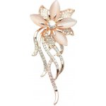 Amparo Miranda brož Flower K443 Golden – Zboží Mobilmania