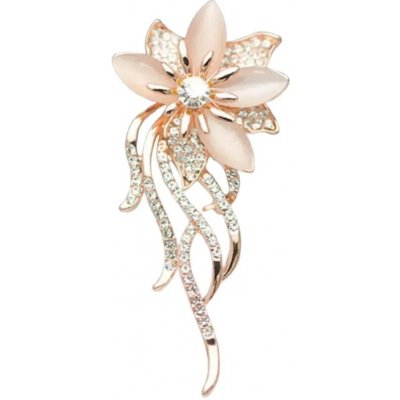 Amparo Miranda brož Flower K443 Golden – Zboží Mobilmania
