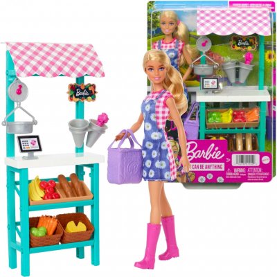 Barbie Farmářský stánek s panenkou – Zboží Dáma