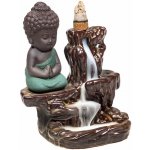 Mani Bhadra Stojánek pro vonné kužely s tekoucím kouřem malý Buddha cca 12 cm – Zbozi.Blesk.cz