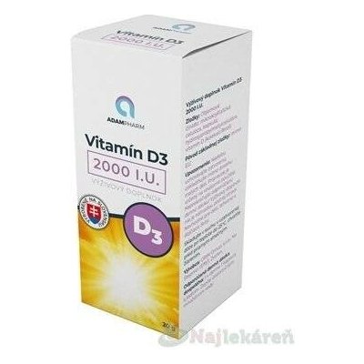 Orin ADAMPharm Vitamin D3 2000I.U. 60 kapslí – Hledejceny.cz