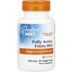 Doctor's Best Fully Active Folate 800 with Quatrefolic 800mcg 60 kapslí – Hledejceny.cz