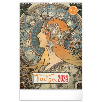 Nástěnný Alfons Mucha 2024