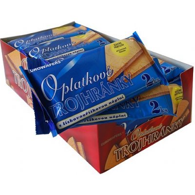 JIPO Oplatkové trojhránky lískooříškové 25 g – Zboží Dáma