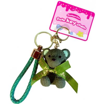 Přívěsek na klíče Cd medvídek Zelená – Zboží Mobilmania