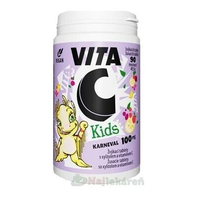 Vitabalans VITA C Kids KARNEVAL 100 mg 90 ks – Hledejceny.cz