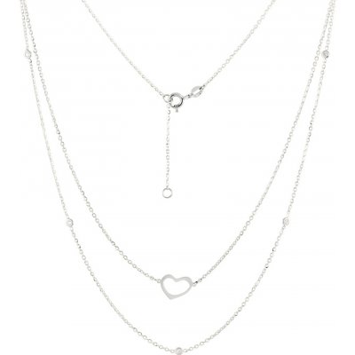 Gemmax Jewelry Vrstvený řetízkový náhrdelník GLNWB-45-01494 – Zboží Mobilmania