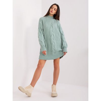 Italy Moda Pistáciové svetrové šaty -at-sw-2367-1.35p-mint