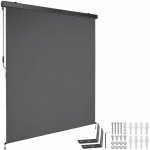 tectake 406136 svislá markýza eloise se 2 nástěnnými držáky - 120 x 250 cm,černá – Zboží Mobilmania
