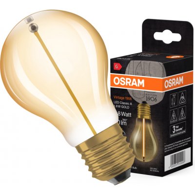 Osram Vintage 1906 LED žárovka E27 1,8W 2700 zlatá – Hledejceny.cz