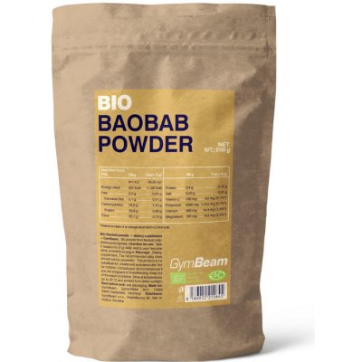 GymBeam BIO Baobab prášek 200 g – Zbozi.Blesk.cz