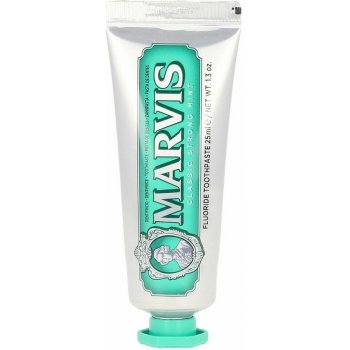 Marvis Classic Strong Mint zubní pasta bez fluoridu 25 ml