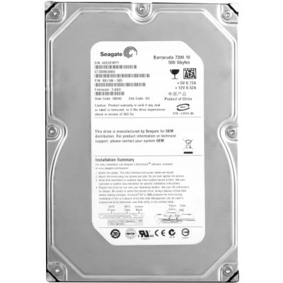 Seagate Barracuda 7200.10 SATA II, 500GB, ST3500630AS – Hledejceny.cz