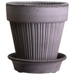 Květináč Simona s podmiskou Raw Grey 18 cm Bergs Potter – Hledejceny.cz