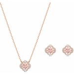 Swarovski sada růžově zlacených šperků s krystaly Sparkling Dance 5516488 náhrdelník náušnice – Hledejceny.cz