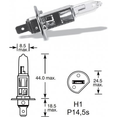 Lucas LL448 H1P14,5s 12V 55W – Zboží Mobilmania