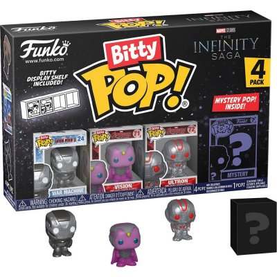 Funko Bitty POP! Marvel- War Machine - Vision - Ultron + Mistery 4PK – Hledejceny.cz