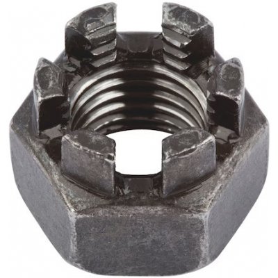 DIN 935 10x1.25 (8.8) Matice korunková, jemný závit, bez povrchové úpravy – Hledejceny.cz