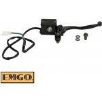 EMGO pumpa přední brzdy kompletní (14mm) s čidlem brzdového světla, upevněním zrcátka 10mm a pákou barva černá | Zboží Auto