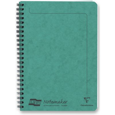 Clairefontaine Europa kroužkový blok A5 linkovaný zelený 60 listů – Zboží Živě