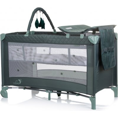 Chipolino Cestovní postýlka s přebalovací podložkou Luna Pastel Green – Hledejceny.cz