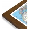 Nástěnné mapy National Geographic Afrika - nástěnná mapa Classic 90 x 120 cm Varianta: mapa v dřevěném rámu, Provedení: Pegi tmavý ořech