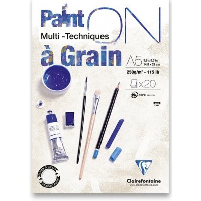 Clairefontaine Blok Paint on Grain A5 20 listů 250g – Hledejceny.cz