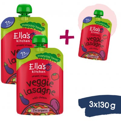 Ella's Kitchen BIO Zeleninové lasagne se sýrem 130 g – Zboží Dáma