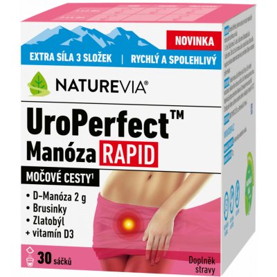 NatureVia UroPerfect Manóza Rapid 30 sáčků – Hledejceny.cz
