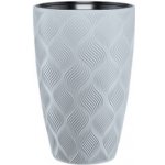 Obal na květník FLOW SLIM plastový šedý pr.39x58cm šedá – Hledejceny.cz
