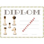 VIZINGR Šachy diplom A4 č.5 Šachy č.5 BEZ TEXTU – Zboží Dáma