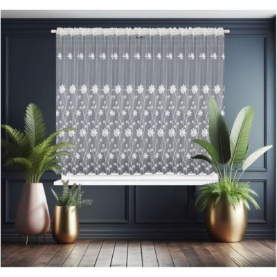 Fliying Hotová záclona s květinami L 105 WB 400x150 cm – Hledejceny.cz
