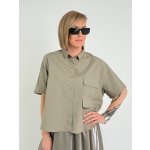 BURRO Khaki košile BIANCA Khaki – Zboží Mobilmania