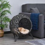 PawHut Ratanový pelíšek pro kočky 52 x 58 cm – Sleviste.cz