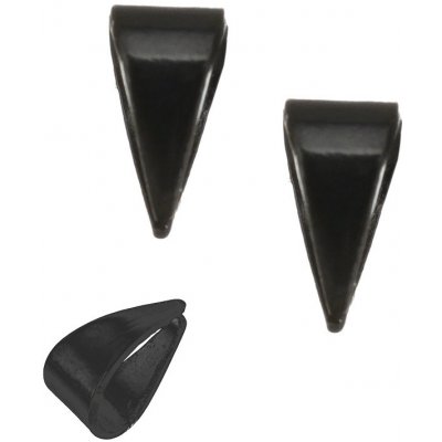 Nerezové šlupny 6x3mm černé - 1Ks - 1Ks – Zboží Dáma
