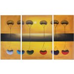 Ručně malovaný obraz Dalmart strom 140x90cm třídílný – Zboží Dáma