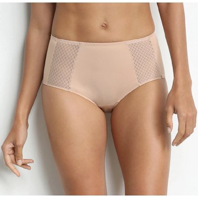 FLAT TUMMY EFFECT MIDISLIP Dámské stahovací kalhotky tělová – Zboží Dáma