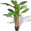 Květina vidaXL Umělá rostlina banánovník s květináčem 175 cm zelený