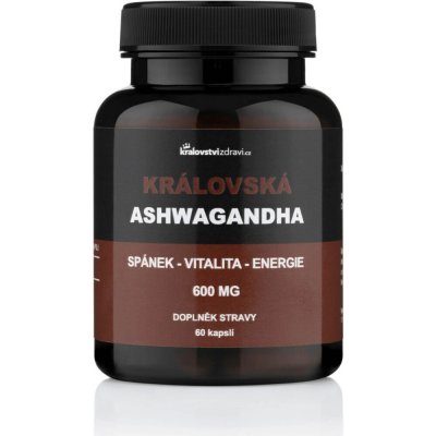 Kralovstvizdravi.cz Královská Ashwagandha 600 mg extrakt z Ašvagandy s 5 % withanolidů 60 kapslí – Hledejceny.cz