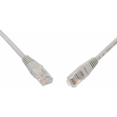 Solarix 28310109 Patch kabel CAT5E UTP PVC 1m, šedý – Zboží Mobilmania