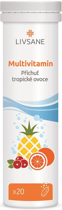 Livsane Šumivé tablety tropic 20 ks