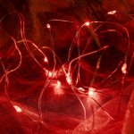 DecoLED DecoLED LED světelný řetěz na baterie červený 20 diod 2,3 m – Hledejceny.cz