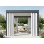 MybesthomeVenkovní zahradní závěs s kroužky GARDENIA RING 140x200 cm bílá – Hledejceny.cz