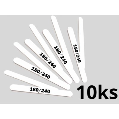 Petra nehty Pilník profesionální rovný bílý 180/240 10 ks – Zboží Dáma