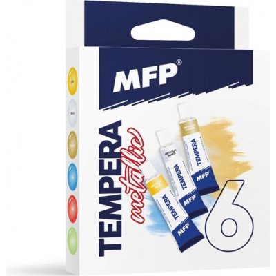 MFP Temperové barvy set 6ks 12ml Metal 6300608 – Zbozi.Blesk.cz