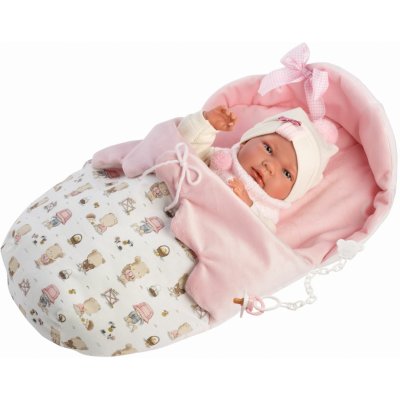 Llorens 73886 NEW BORN HOLČIČKA realistická miminko s celovinylovým tělem 40 cm