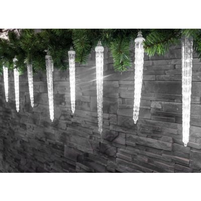 MagicHome Řetěz Icicle 352 LED studená bílá 16 rampouchů vodopádový efekt 230 V 50 Hz IP44 exteriér osvětlení L- 4,50 + 5 m ST8091131