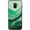 Pouzdro a kryt na mobilní telefon Samsung Pouzdro Mobiwear Glossy Samsung Galaxy A8 2018 - G023G - Zelený mramor